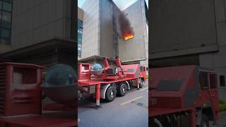 ये Fire brigade की गाडी पानी का गोले से आग कैसे बुजाएगी😱😯 #shorts #shortvideos #viral