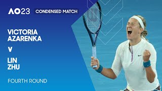 Victoria Azarenka v Lin Zhu Condensed Match | Australian Open 2023 Fourth Round