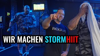 Maik Ciesla in Gefahr - 142kg Bodybuilder macht HIIT-Kurs (Storm) mit 75kg Hyrox Athlet