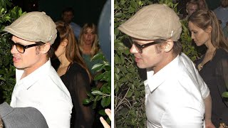 Date Night! Angelina Jolie And Brad Pitt Enjoy A Romantic Dinner For Two