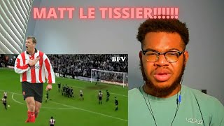 WHAT A PLAYER!!! AMERICAN REACTS TO MATTHEW LE TISSIER, LE GOD BEST GOALS (REACTION)!!!