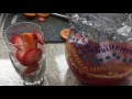 fresh tangerine strawberry juice homemade recipe