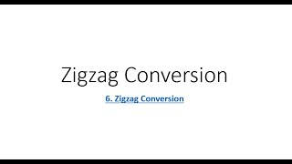 6. Zigzag Conversion | Leetcode | Medium | Java | String | Google