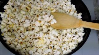 ポップコーンの作り方　簡単すぎ　How to make simple popcorn