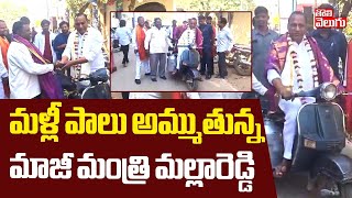 మళ్లీ పాలు అమ్ముతున్న మాజీ మంత్రి మల్లారెడ్డి | BRS Ex Minister Malla Reddy Latest | #Tolivelugu