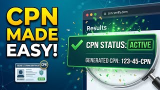 How to create a NEW CPN number using SSN-verify.com in 2026