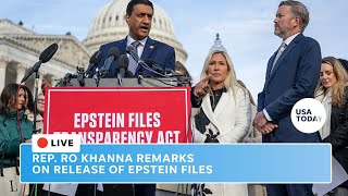 Rep. Ro Khanna remarks on Epstein files