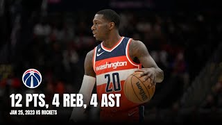 Kendrick Nunn (12 PTS, 4 REB, 4 AST) Wizards Debut Highlights vs Rockets: All Possessions (1/25/23)