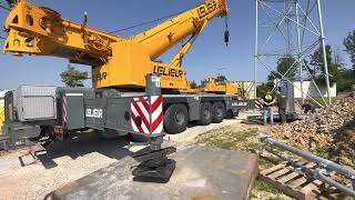 jeudi 8 juin 2023 - partie 2 du levage du pylône DAB+ de Saint Omer