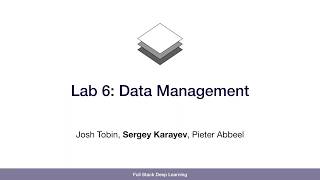 Lab 6 - Data Management - Full Stack Deep Learning