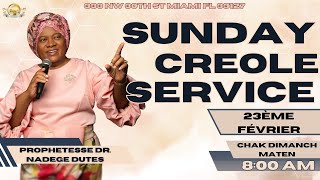 EGLISE DE DIEU SAINTETÉ EN CHRIST | Sunday Morning Creole Service | 2.23.25 |