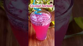 Natural Tender Coconut Sarbath Recipe | Coconut Juice Recipe | #shorts | #youtubeshorts|#shortsfeed