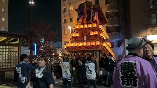 西条祭り 後夜祭　JR伊予西条駅前　10月16日