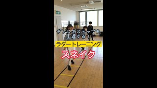 【運動神経が良くなる】スネイク ラダートレーニング バリエーション 足のステップ！  DANCE Ladder Training Shuffle #Shorts