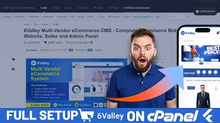 How to setup 6Valley Multi-Vendor eCommerce CMS Flutter App ।  6Valley setup on cpanel