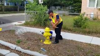 Fire hydrant testing, June 2019
