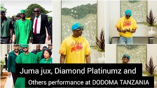 JUMA JUX, DIAMOND PLATINUMZ AND OTHER PERFORM AT DODOMA TANZANIA CAPITAL FOR PRESIDENTIAL RALLY..