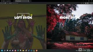 Create Split Screen Landing Page using HTML, CSS & JS | Split Screen design | CSS Tips & Tricks