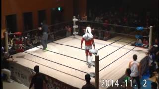 鳥取だらずプロレスin闘梨アート大会　メインイベントPart.1(2014.11.2 倉吉未来中心小ホール)