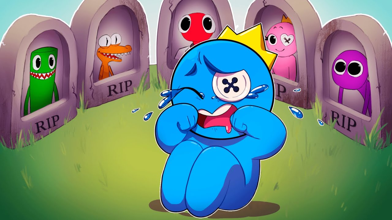 R.I.P. All Rainbow Friends - BLUE Man Say Goodbye! (Sad Story Animation ...