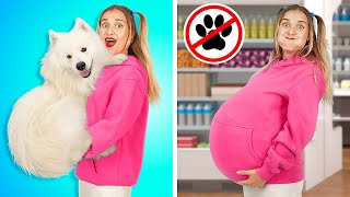 FUNNY WAYS TO SNEAK PETS INTO THE SUPERMARKET! Shop Sneaking! Weird Supplies by 123 GO! SCHOOL