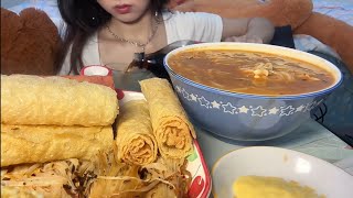 Eating Roll And Chinese Food|Uj Food Eating #food #viral #trending #youtube
