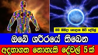 ඔබේ ශරීරයේ තිබෙන අදහාගත නොහැකි දේවල් 5ක්!