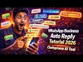 WhatsApp Business Auto Reply Tutorial 2026 | Chatspromo AI Tool