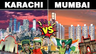 India's MUMBAI CITY VS Pakistan's KARACHI CITY || Mumbai vs Karachi Full Comparison ||Story Facts