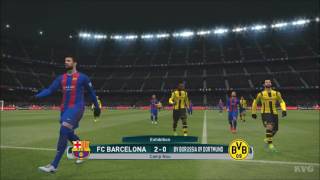 PES 2017 - FC Barcelona vs Borussia Dortmund | Gameplay (PC HD) [1080p60FPS]
