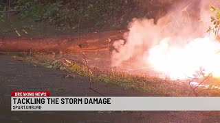 Spartanburg Co. emergency crews respond to storm damage