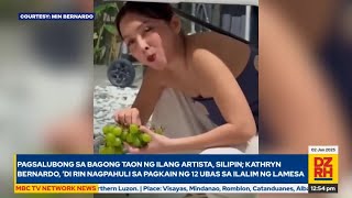 Pagsalubong sa bagong taon ng ilang artista, silipin