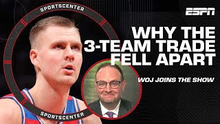 Woj explains why 3-team trade with Porzingis to Celtics fell apart | SportsCenter