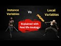 Instance variables and Local variables in Java