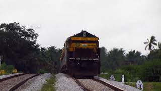 WDG-4 'PULIKESHI' 110 kmph blast | Hubli Jan Shatabdi express | SWR gradients | Indian Railways