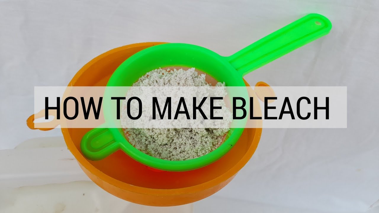 How To Make Bleach At Home - YouTube