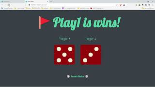 Project : Dice game / Refresh me | HTML | CSS | JavaScript | NodeJS |