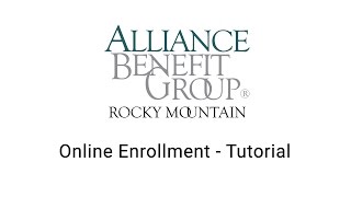 Online Enrollment - Tutorial