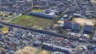 Google Earth　唐崎駅（滋賀県）からさき　湖西線