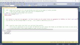 SQL Aggregates: AVG (Average) function