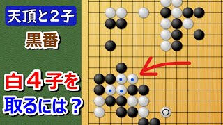 【囲碁】実戦譜２子局（対天頂の囲碁9段）