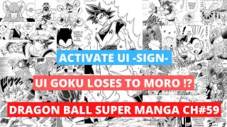 UI GOKU VS MORO || DRAGON BALL SUPER MANGA CH 59.