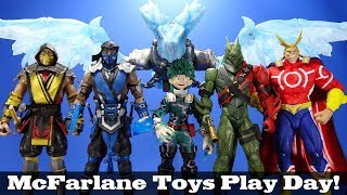 McFarlane Toys Play Day! Fortnite My Hero Academia and Mortal Kombat Action Figure Review