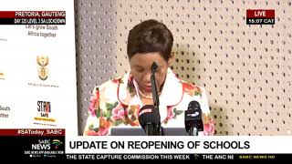 Minister Motshekga Briefs The Media On Readiness For The Opening Of ...