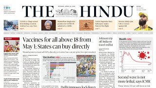 20 April 2021 | The Hindu Newspaper Analysis | Current affairs 2021 #UPSC #IAS #Todays The Hindu