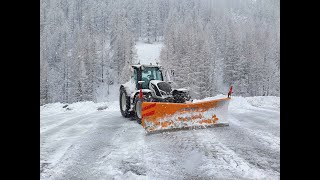 SGOMBERO NEVE VALTRA N colle della maddalena con lama garnero