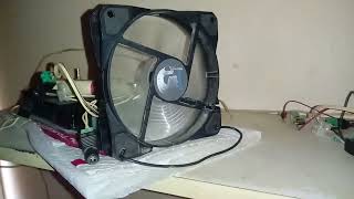 Large Bedini cooling fan in generator mode turning Solar to cold radiant energy!!