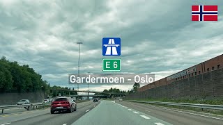 Driving in Norway: Motorveien E6 from Gardermoen to Oslo