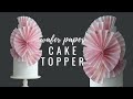 How to color wafer paper and make fan cake toppers | Florea Cakes