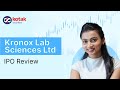 Kronox Lab Sciences Limited IPO| Issue details| Price Band | Chemical Manufacturer